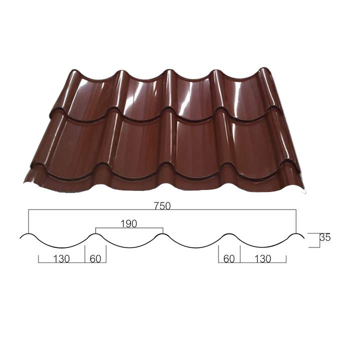 Spain 5 Rib Panel ลอนสปน (SPAIN RIB) - npmetalsheet.com